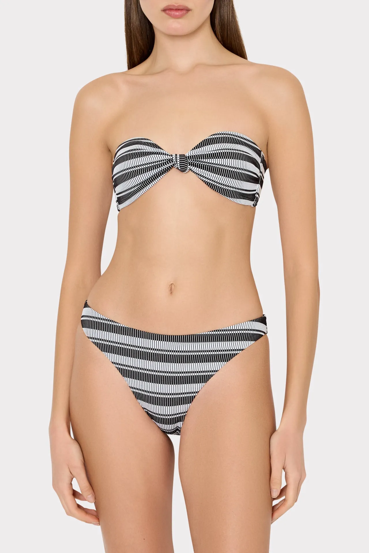 Margot Stripe Bikini Bottom sold by Milly product image thumbnail 2