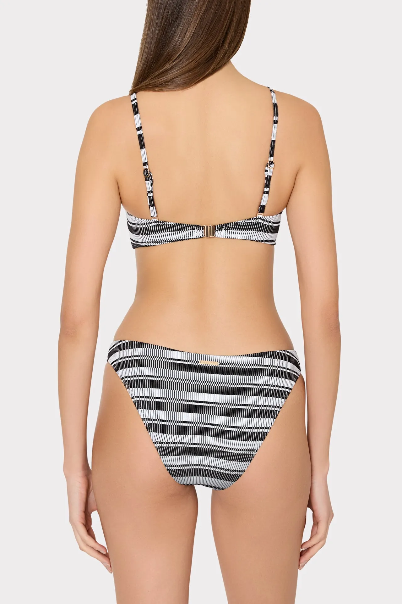 Stripe Knot Bandeau Bikini Top sold by Milly product image thumbnail 5