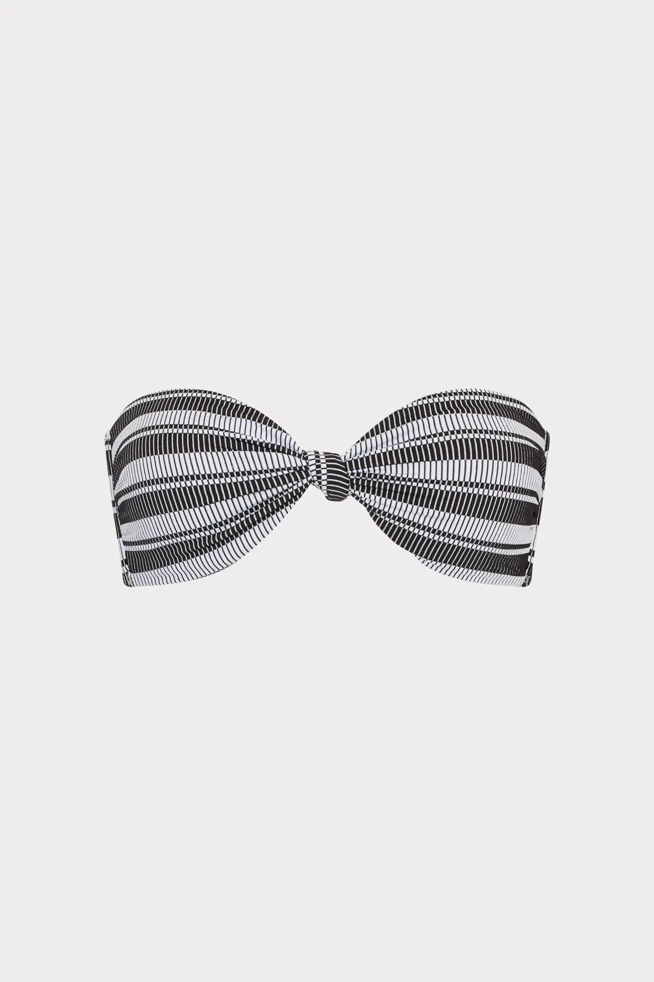 Stripe Knot Bandeau Bikini Top sold by Milly