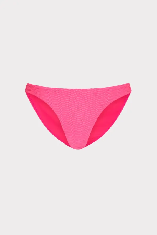 Margot Textured Chevron Bikini Bottom sold by Milly