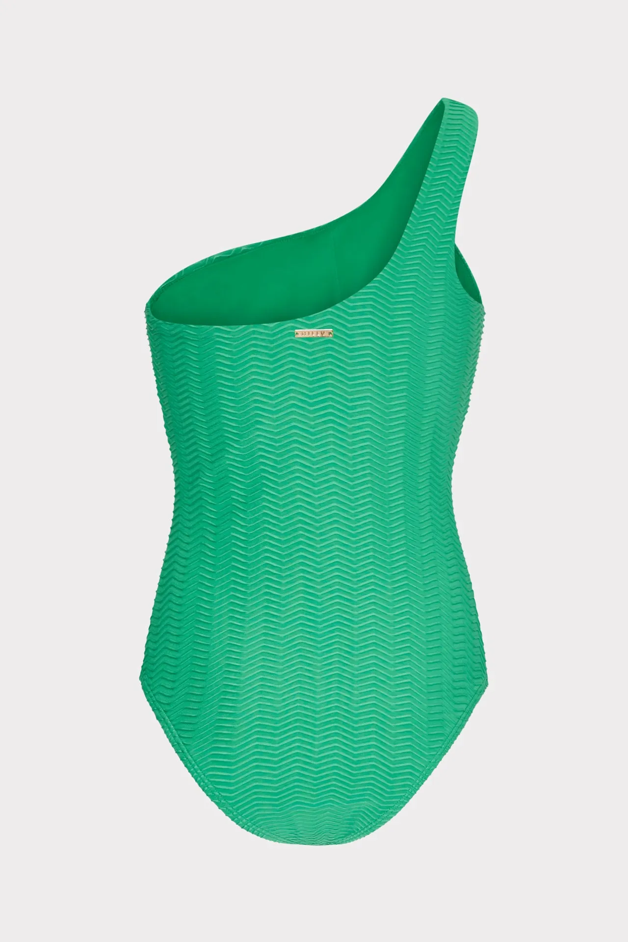 Joni Textured Chevron One Shoulder One Piece sold by Milly product image thumbnail 4