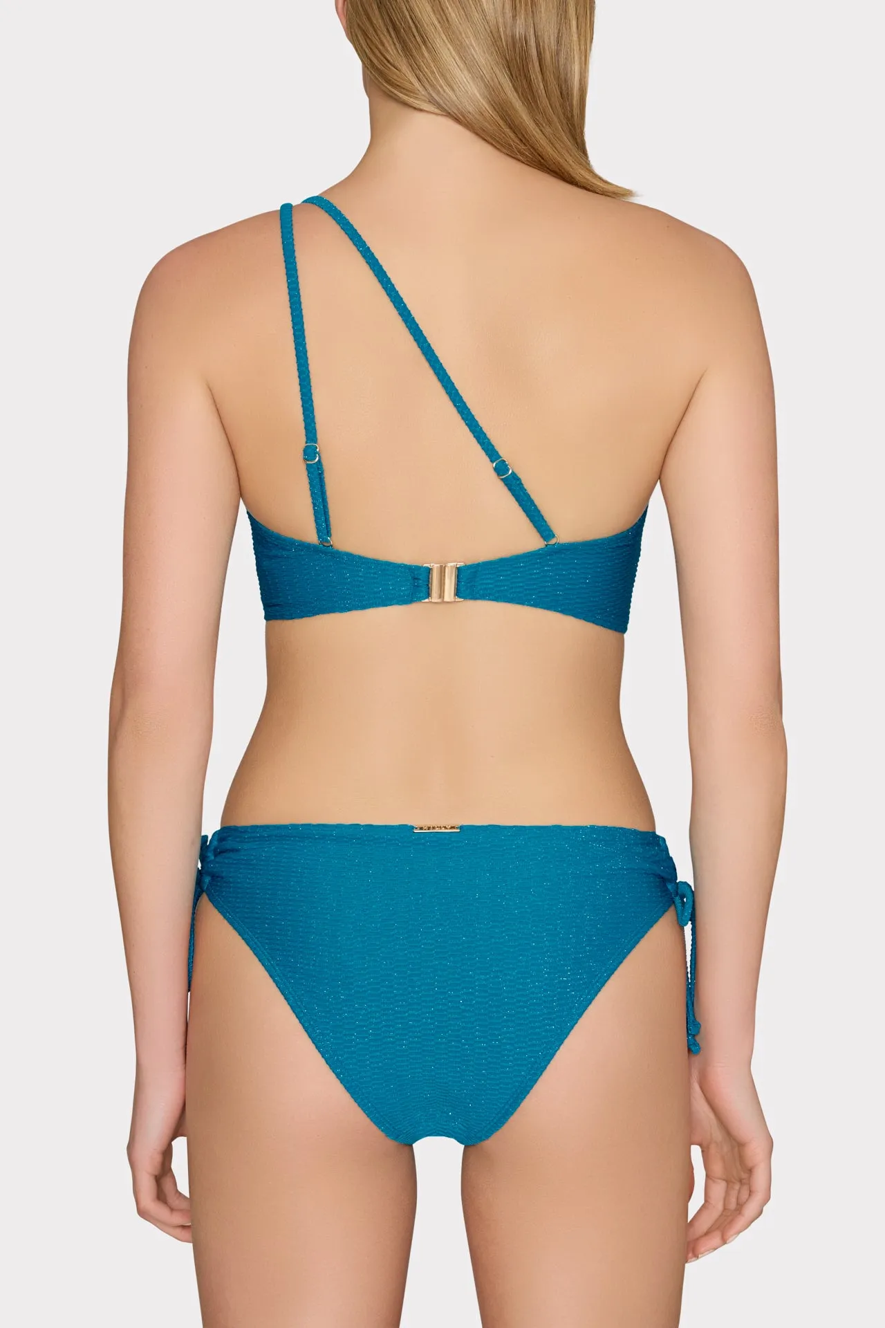 Metallic Chain One Shoulder Bandeau Top sold by Milly product image thumbnail 3