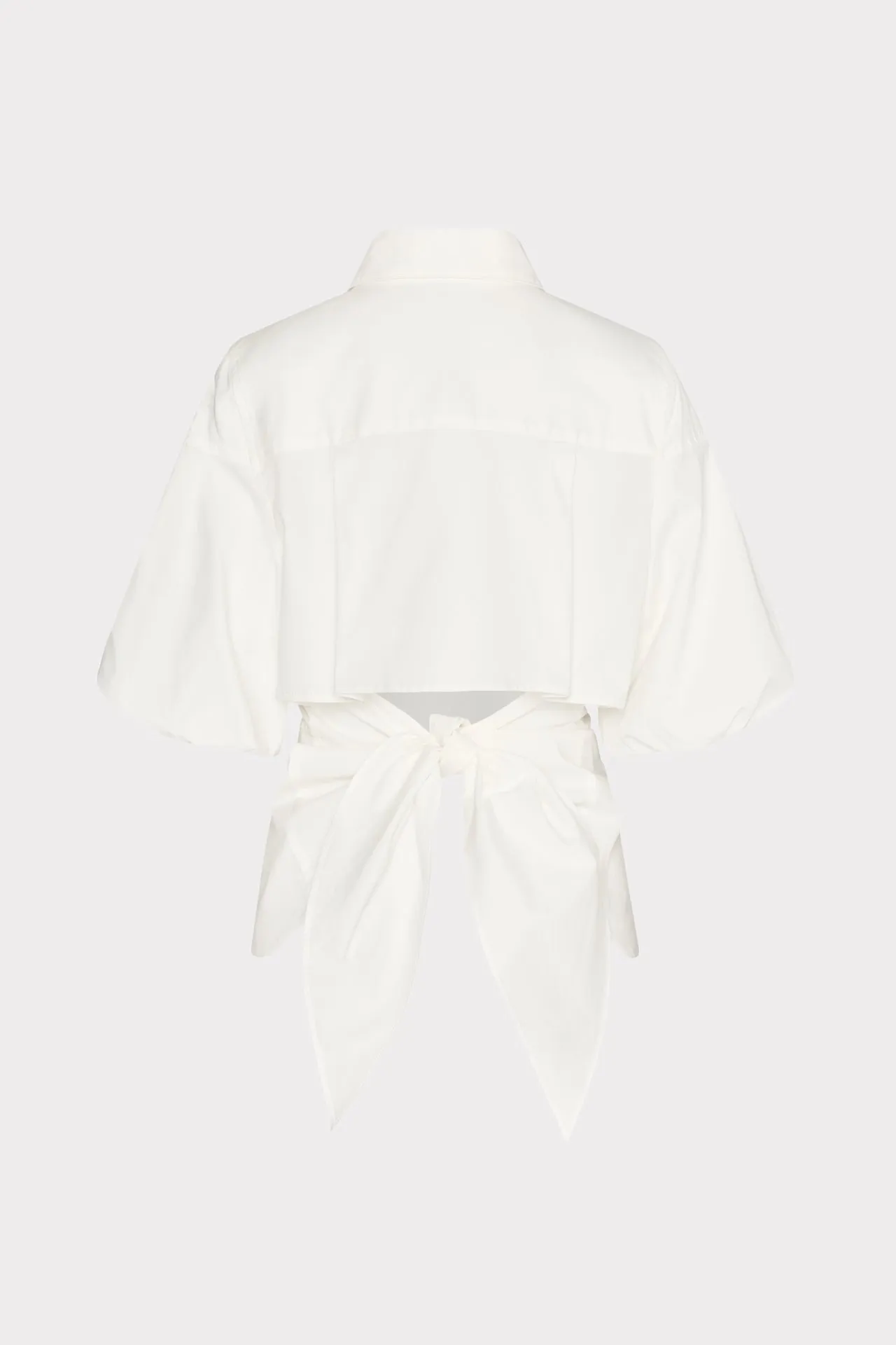 Tie Back Poplin Button Down Shirt sold by Milly product image thumbnail 4