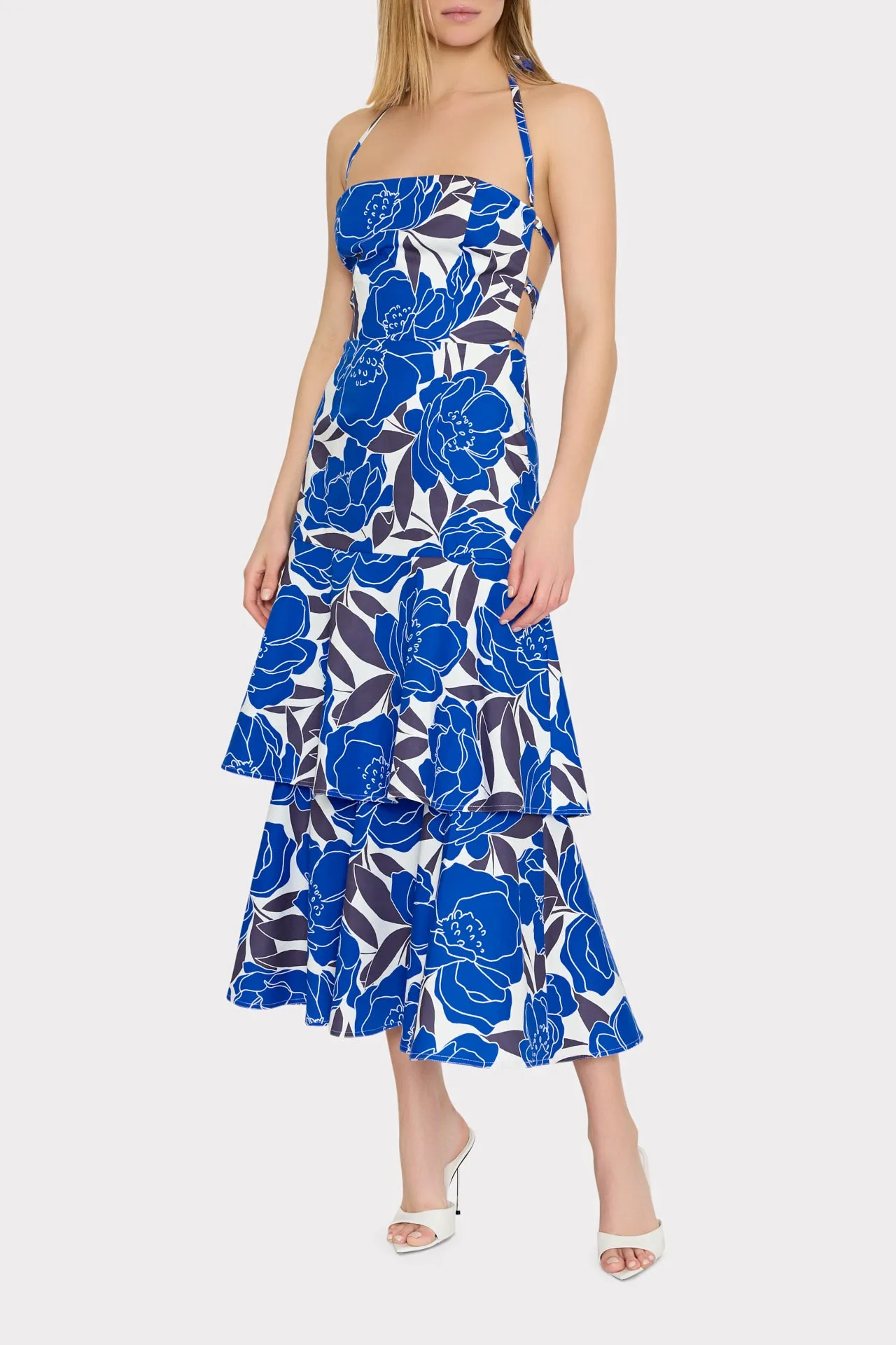 Camellia Floral Linen Maxi Dress sold by Milly product image thumbnail 2