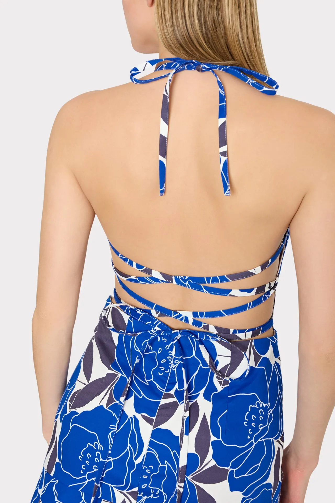 Camellia Floral Linen Maxi Dress sold by Milly product image thumbnail 3