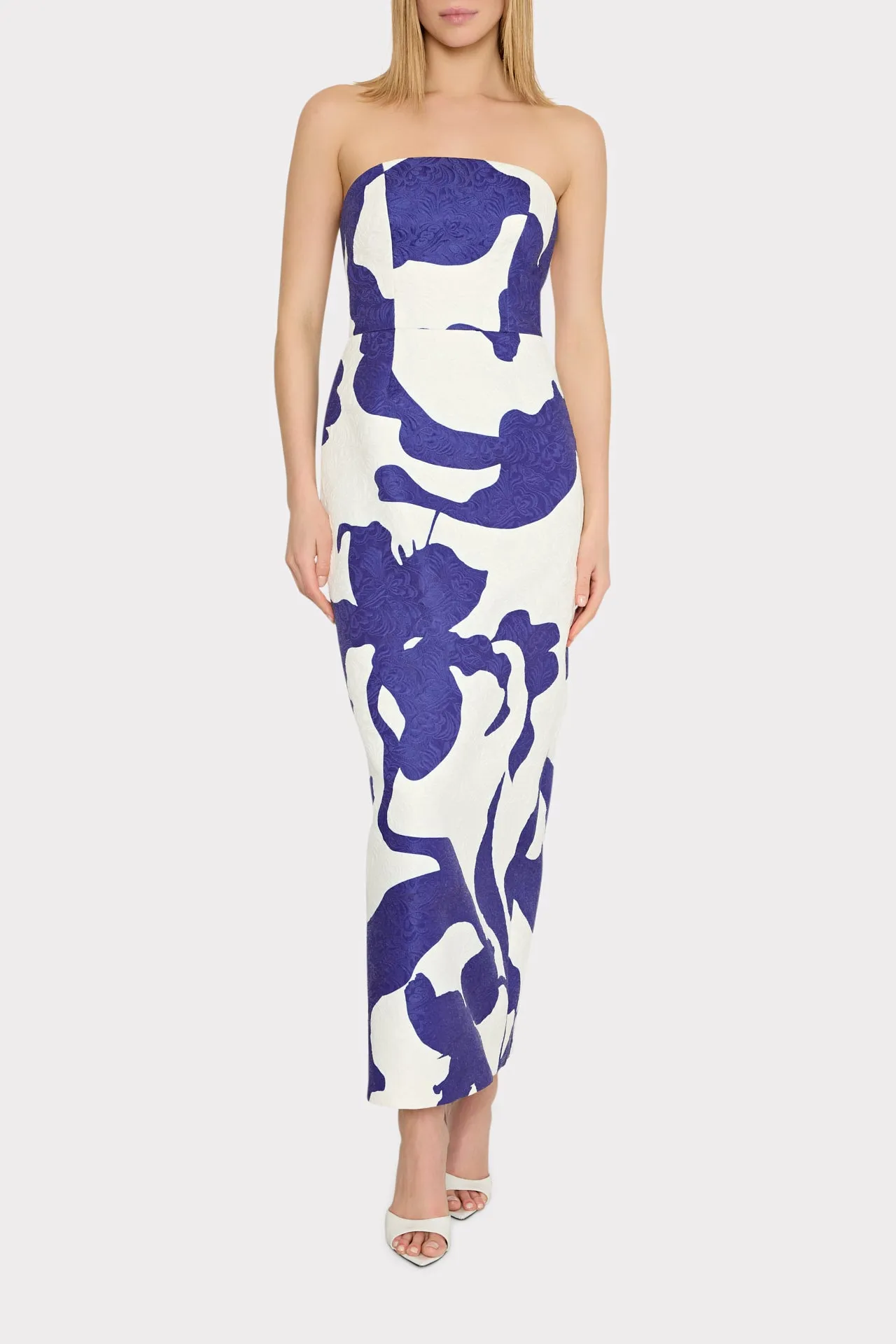 Orion Camellia Floral Jacquard Dress sold by Milly product image thumbnail 2