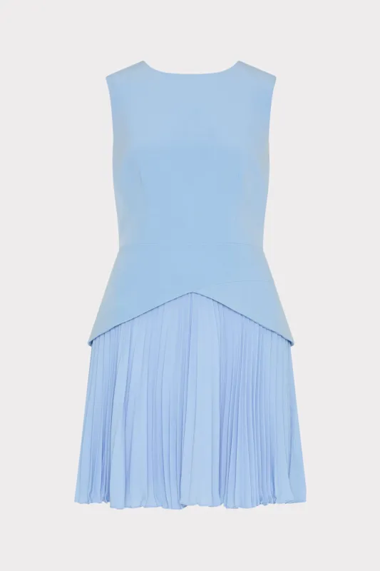 Haddy Pleated Mini Dress sold by Milly