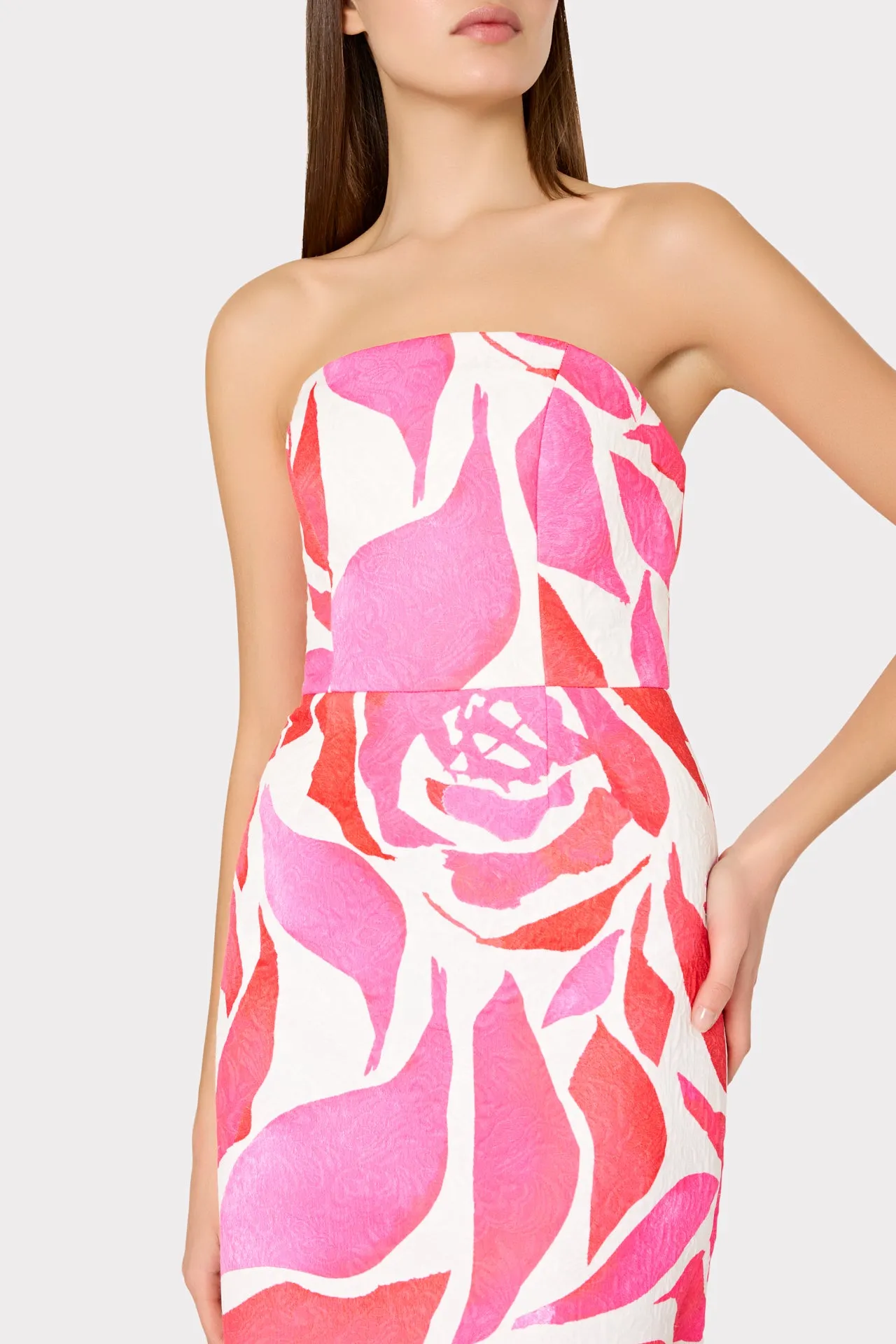Orion Dream Rose Jacquard Dress sold by Milly product image thumbnail 3