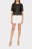 Floral Geo Combo Lace Top sold by Milly