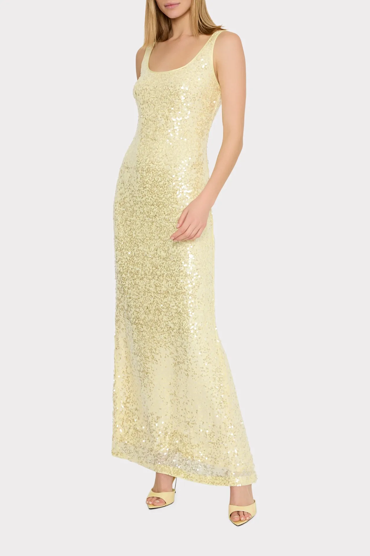 Tatum Stretch Sequins Maxi Dress sold by Milly product image thumbnail 2