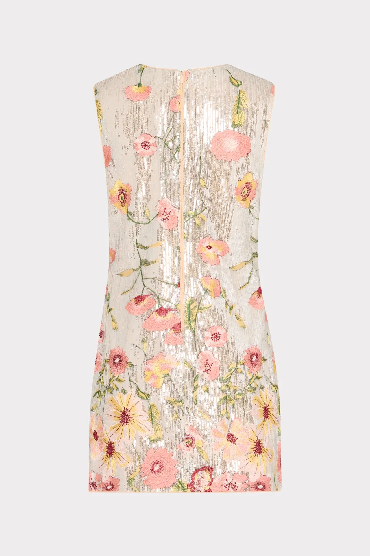 Ivette Floral Sequins Embroidery Dress sold by Milly product image thumbnail 4