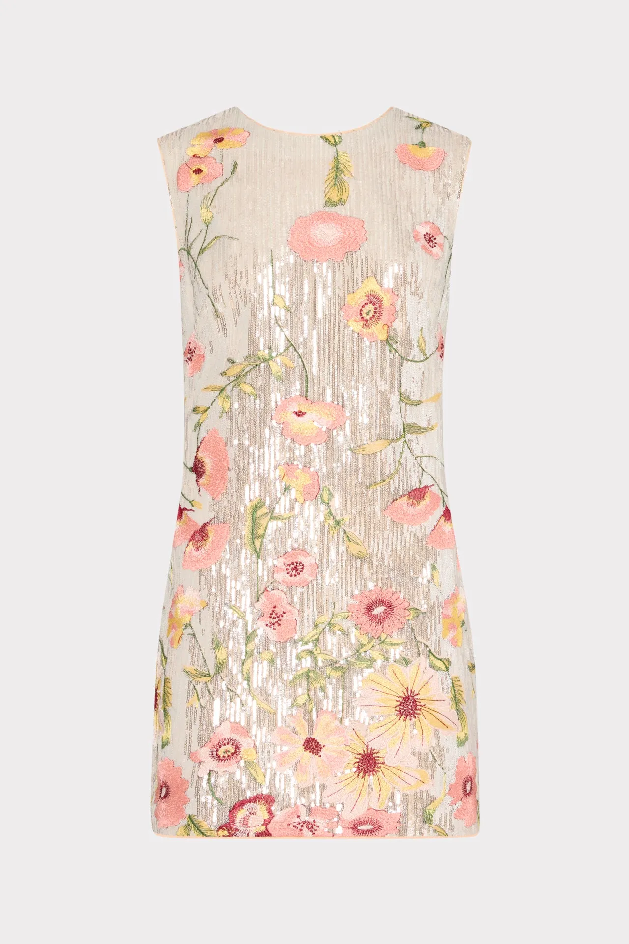 Ivette Floral Sequins Embroidery Dress sold by Milly