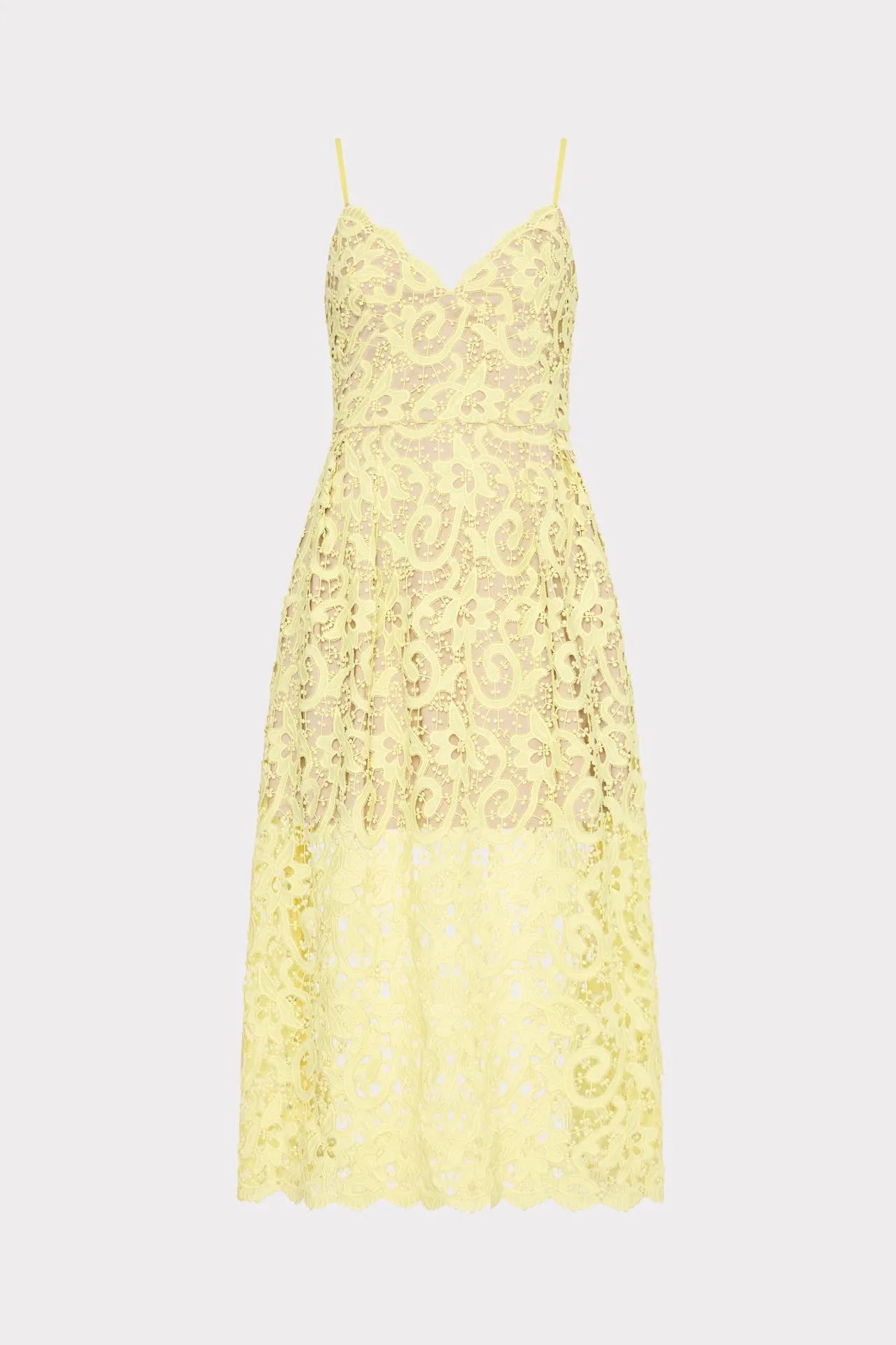 Elle Lace Midi Dress sold by Milly