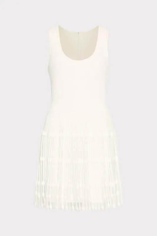 Sheer Knit Fit And Flare Mini Dress sold by Milly