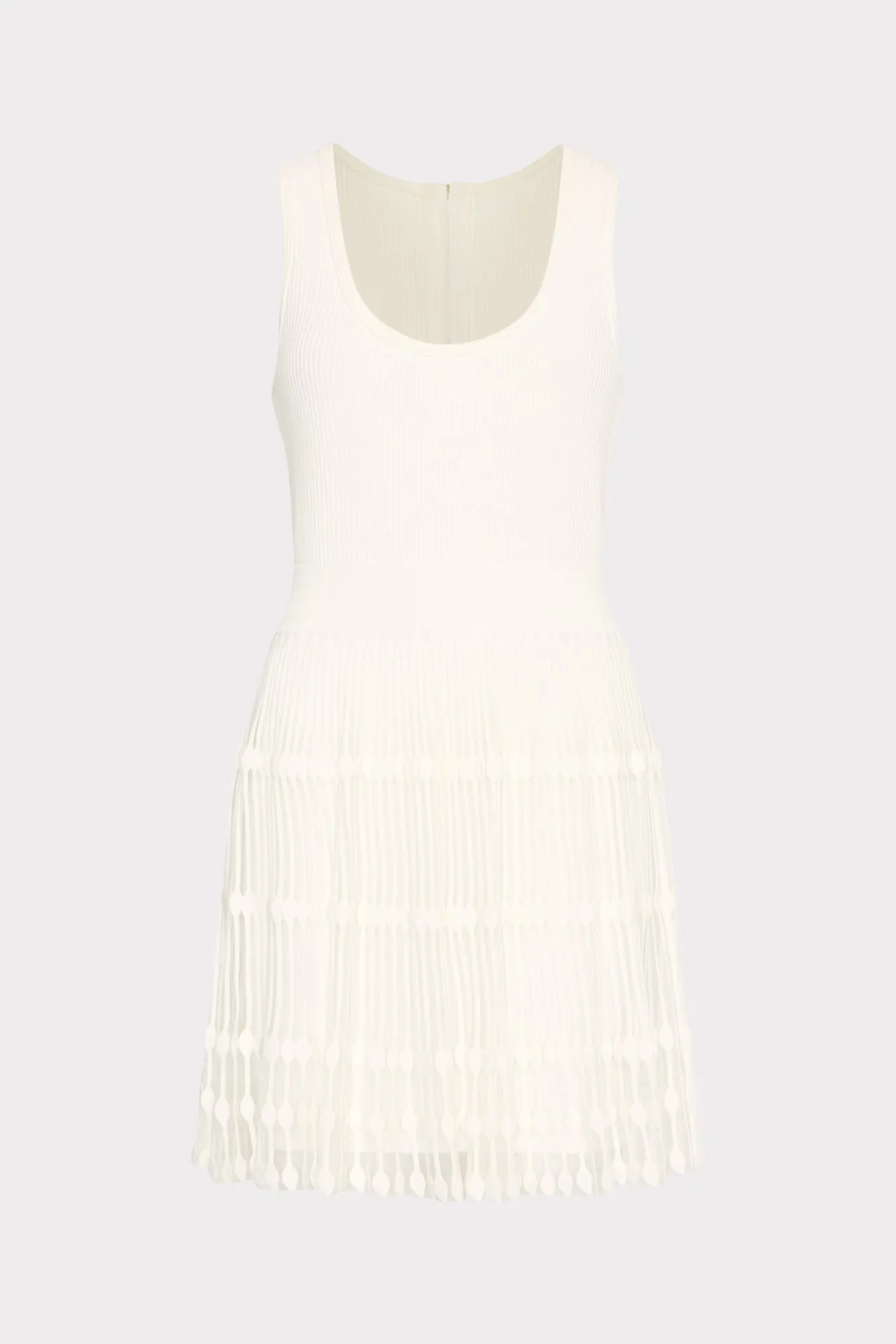 Sheer Knit Fit And Flare Mini Dress sold by Milly