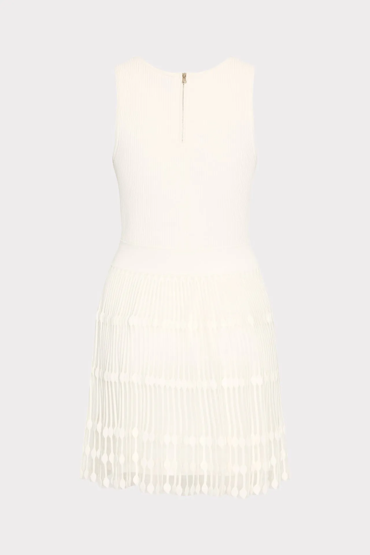 Sheer Knit Fit And Flare Mini Dress sold by Milly product image thumbnail 4
