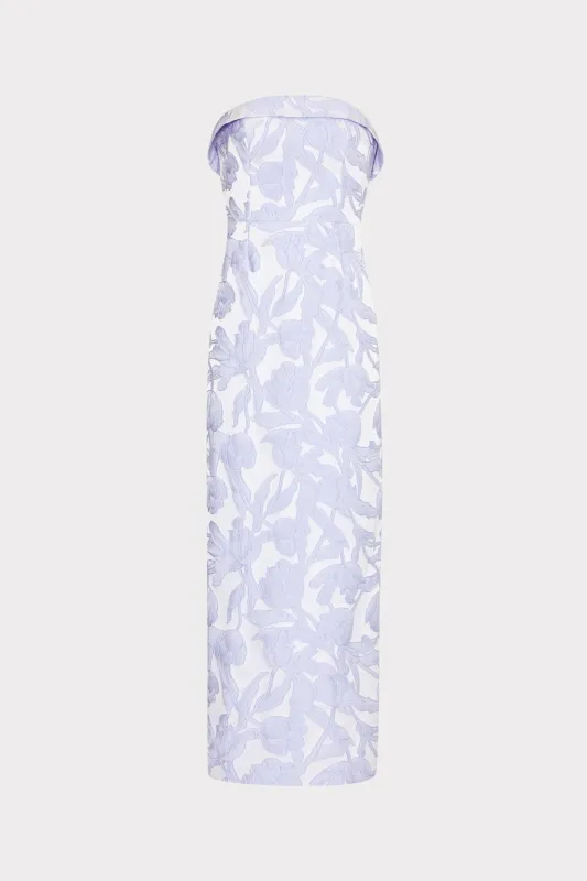 Tulip Jacquard Strapless Dress sold by Milly