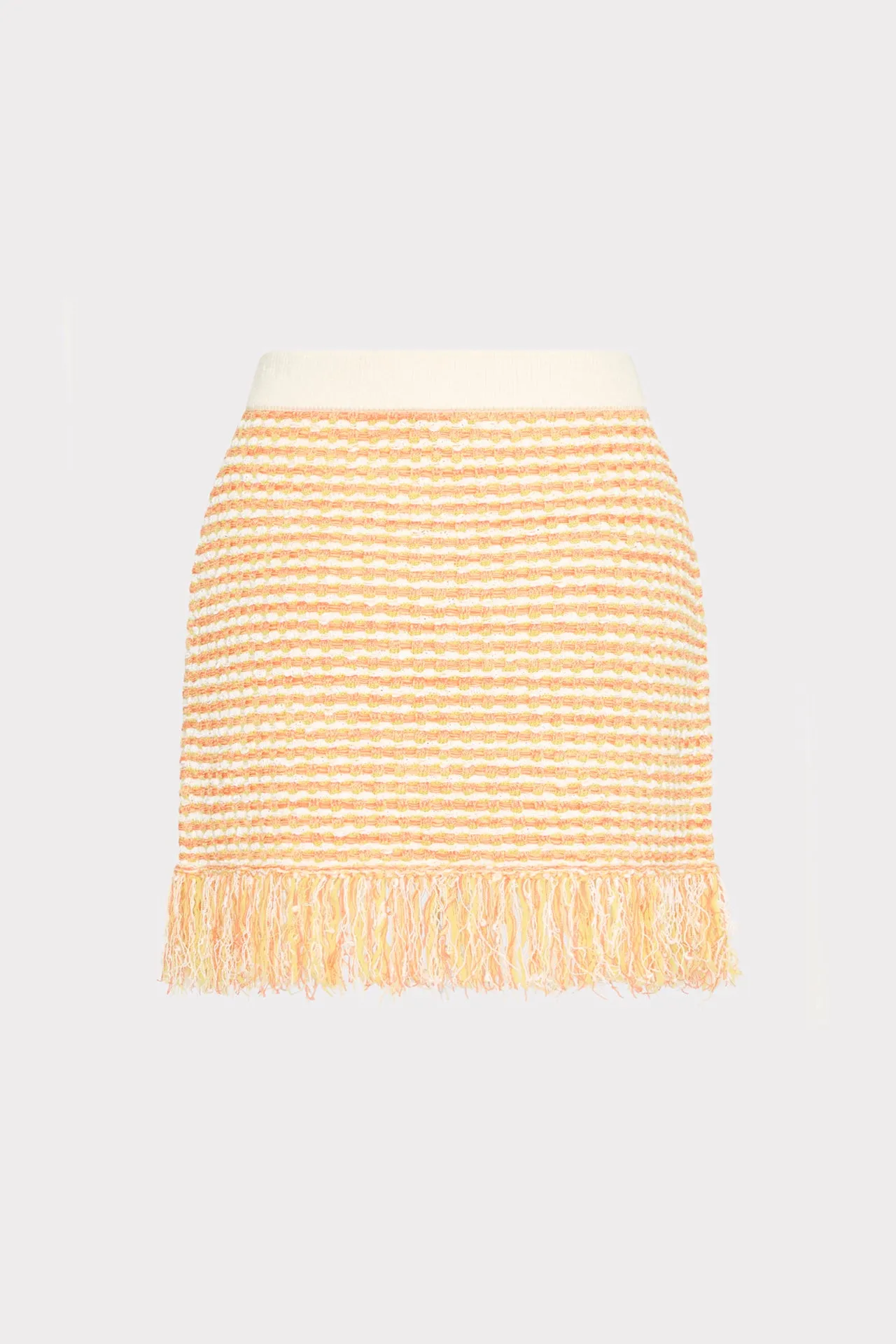 Kali Textured Fringe Knit Mini Skirt sold by Milly product image thumbnail 4