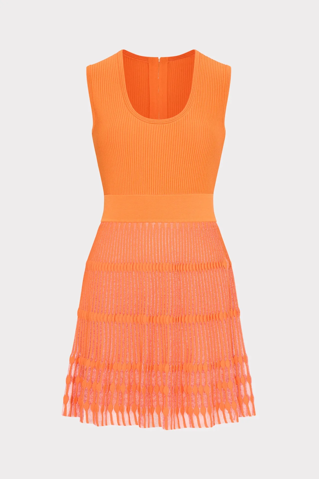 Sheer Knit Fit And Flare Mini Dress sold by Milly