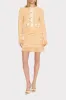 Textured Fringe Trim Cardigan sold by Milly