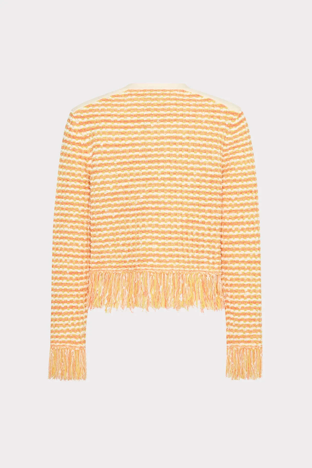 Textured Fringe Trim Cardigan sold by Milly product image thumbnail 4