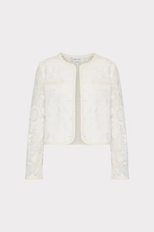 3D Garden Lace Jacket sold by Milly