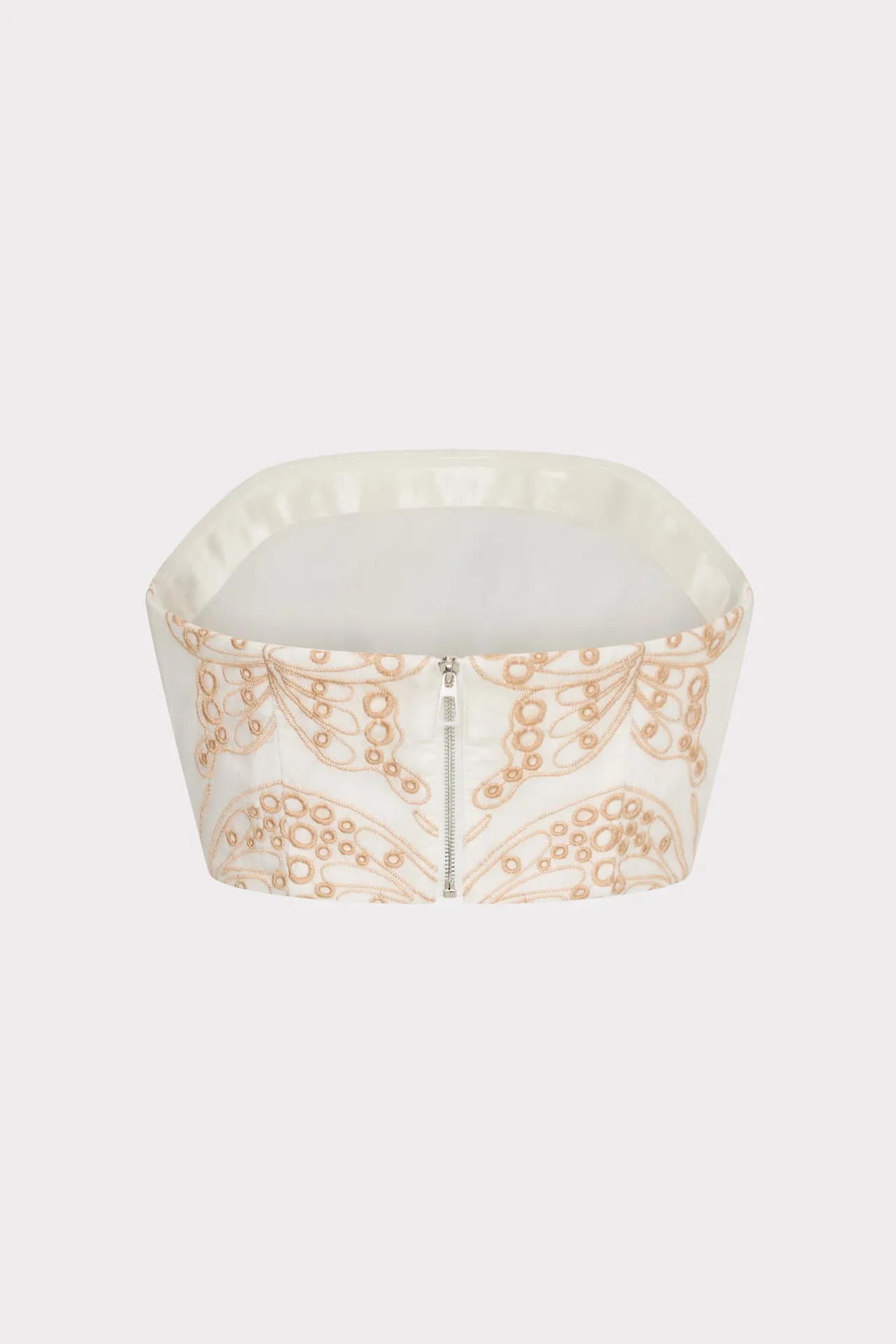Butterfly Eyelet Strapless Crop Top sold by Milly product image thumbnail 4