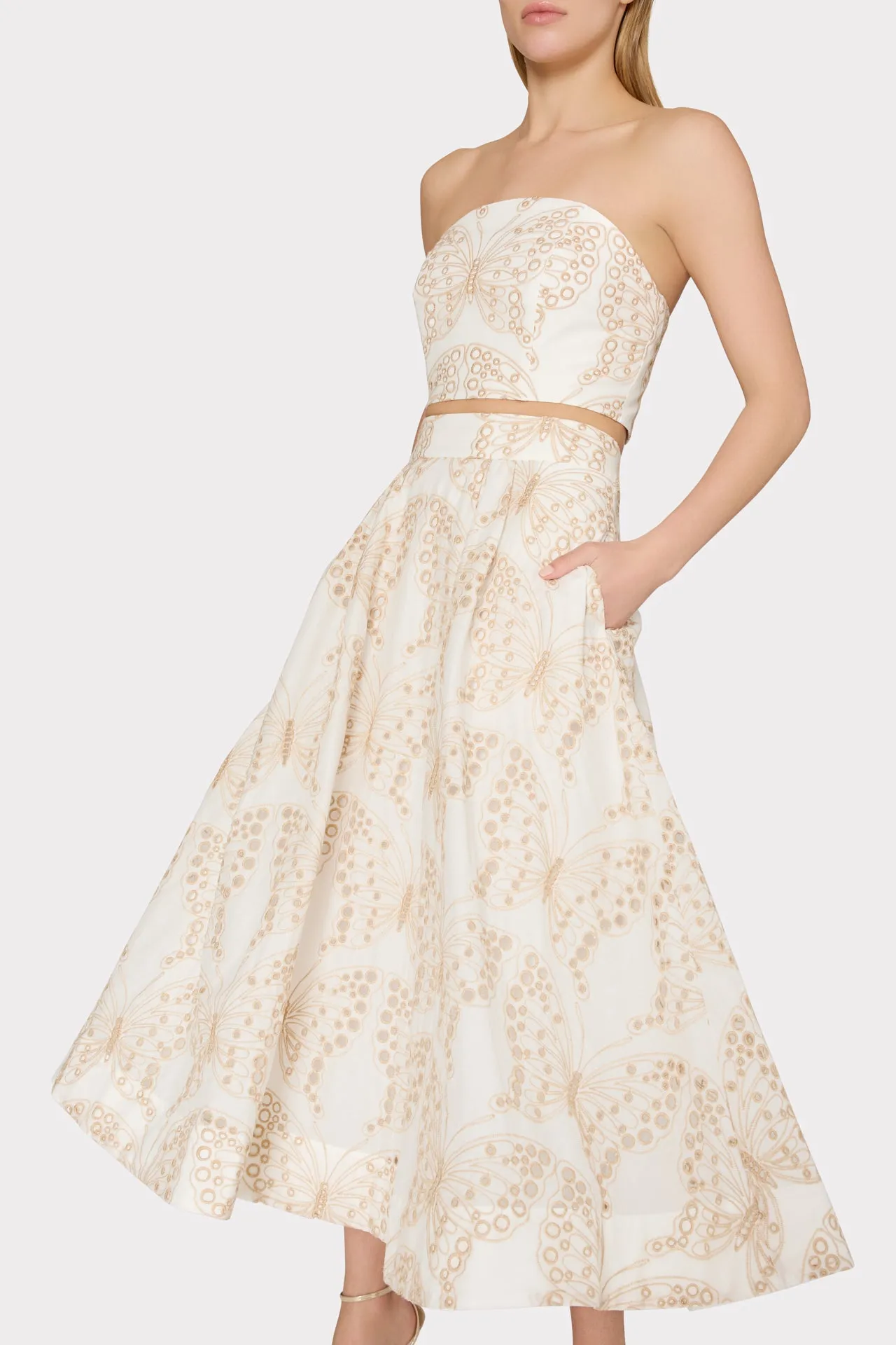 Butterfly Eyelet Skirt sold by Milly product image thumbnail 3