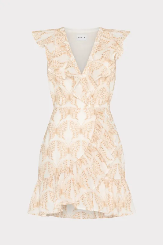 Novi Butterfly Eyelet Wrap Dress sold by Milly