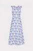 Butterfly Eyelet Ruffle Midi Dress sold by Milly