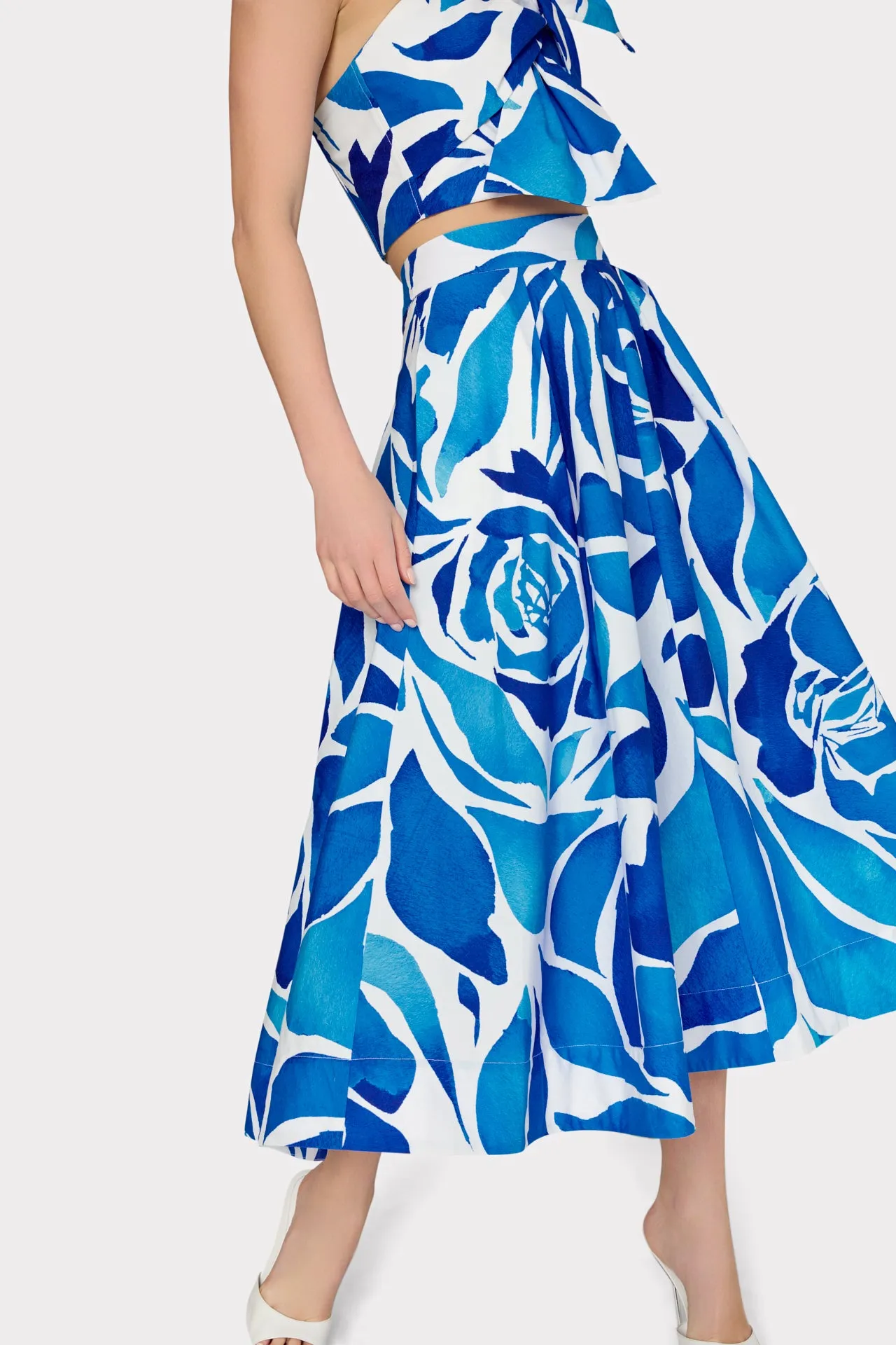 Juliet Dream Rose Midi Skirt sold by Milly product image thumbnail 3