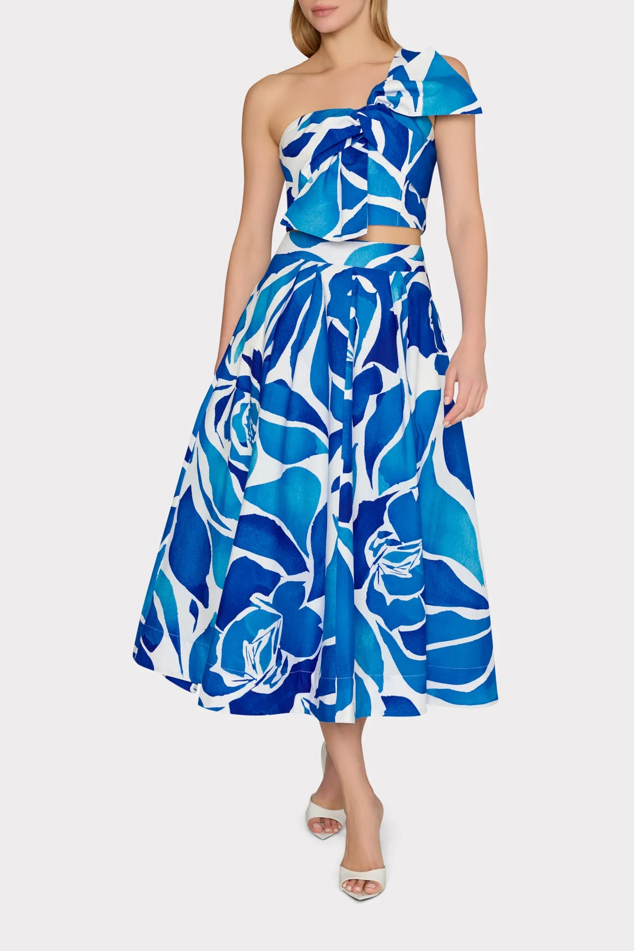Juliet Dream Rose Midi Skirt sold by Milly product image thumbnail 2