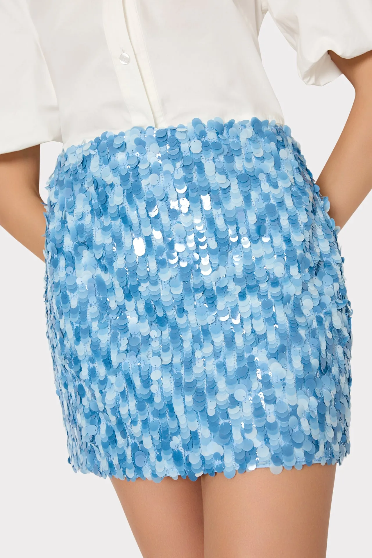 Modern Mini Sequins Skirt sold by Milly product image thumbnail 3