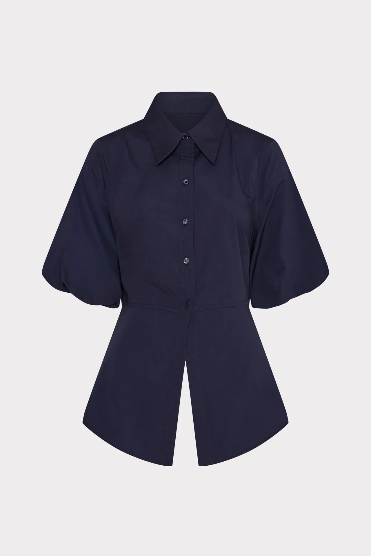 Tie Back Poplin Button Down Shirt sold by Milly