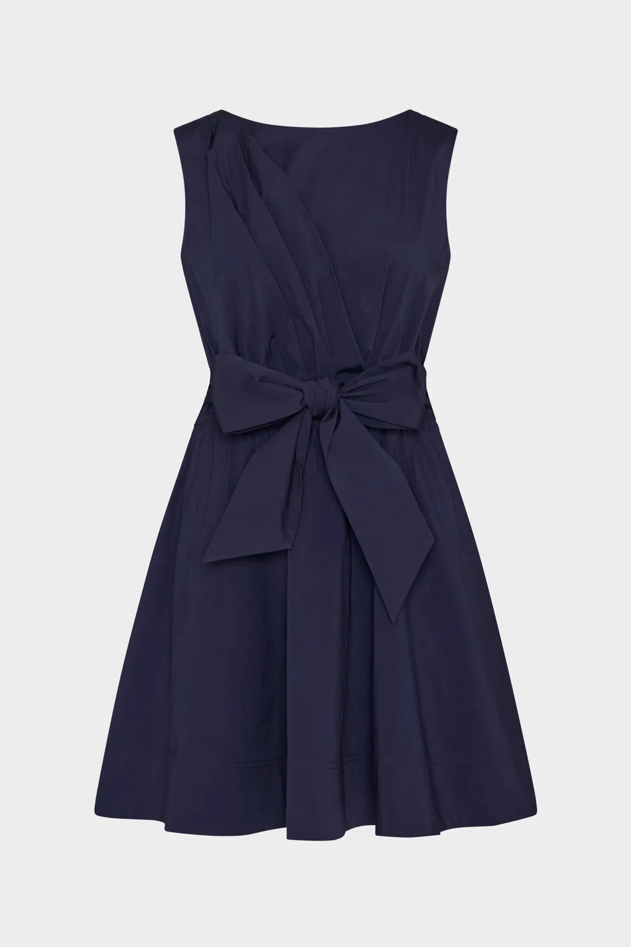 Draped Poplin Sleeveless Mini Dress sold by Milly