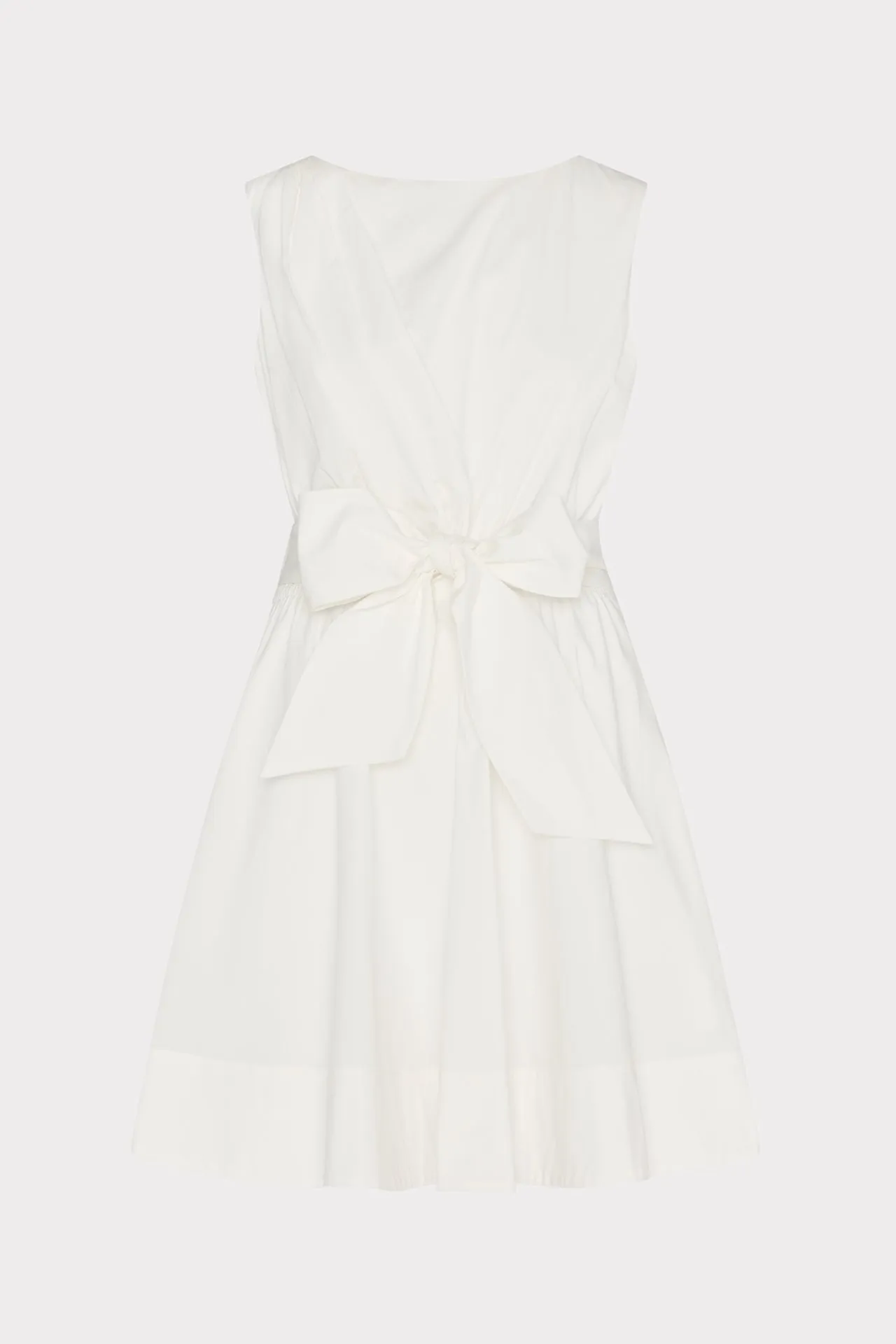 Draped Poplin Sleeveless Mini Dress sold by Milly