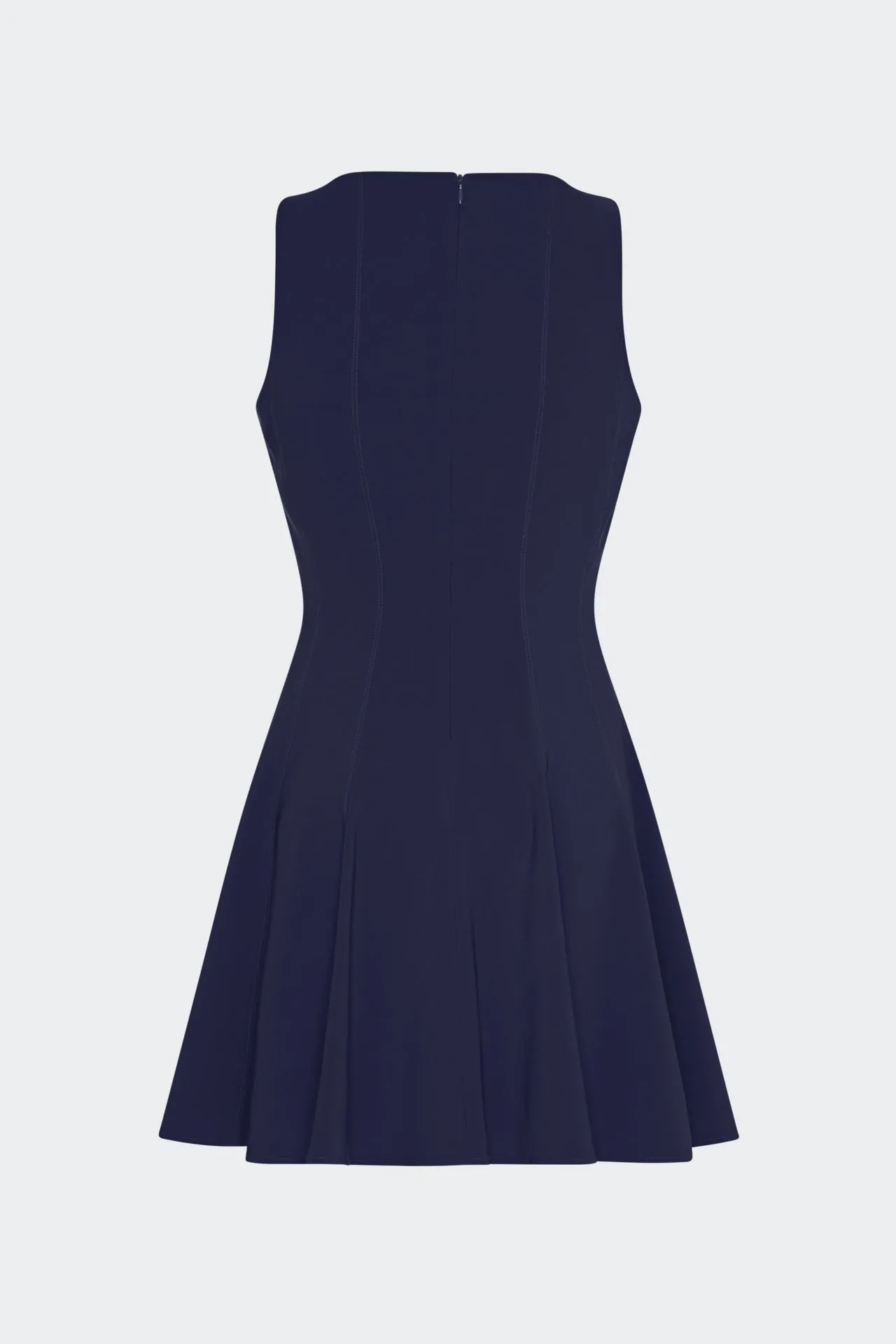 Sleeveless Stretch Cady Fit And Flare Dress sold by Milly product image thumbnail 4