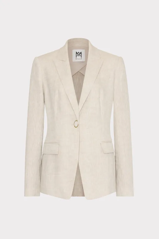 Alexa Linen Blazer made by Milly