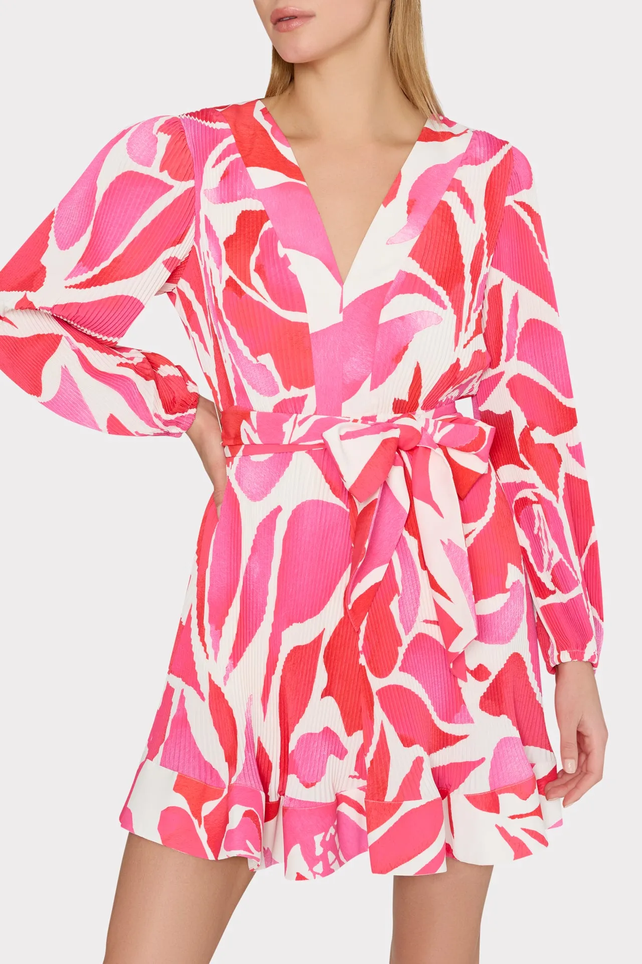 Liv Dream Rose Pleated Dress sold by Milly product image thumbnail 3