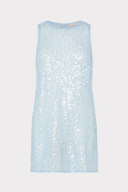 Sequin Mesh Mini Cover-Up Dress sold by Milly