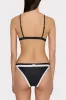 Positano Color Block Bikini Top sold by Milly