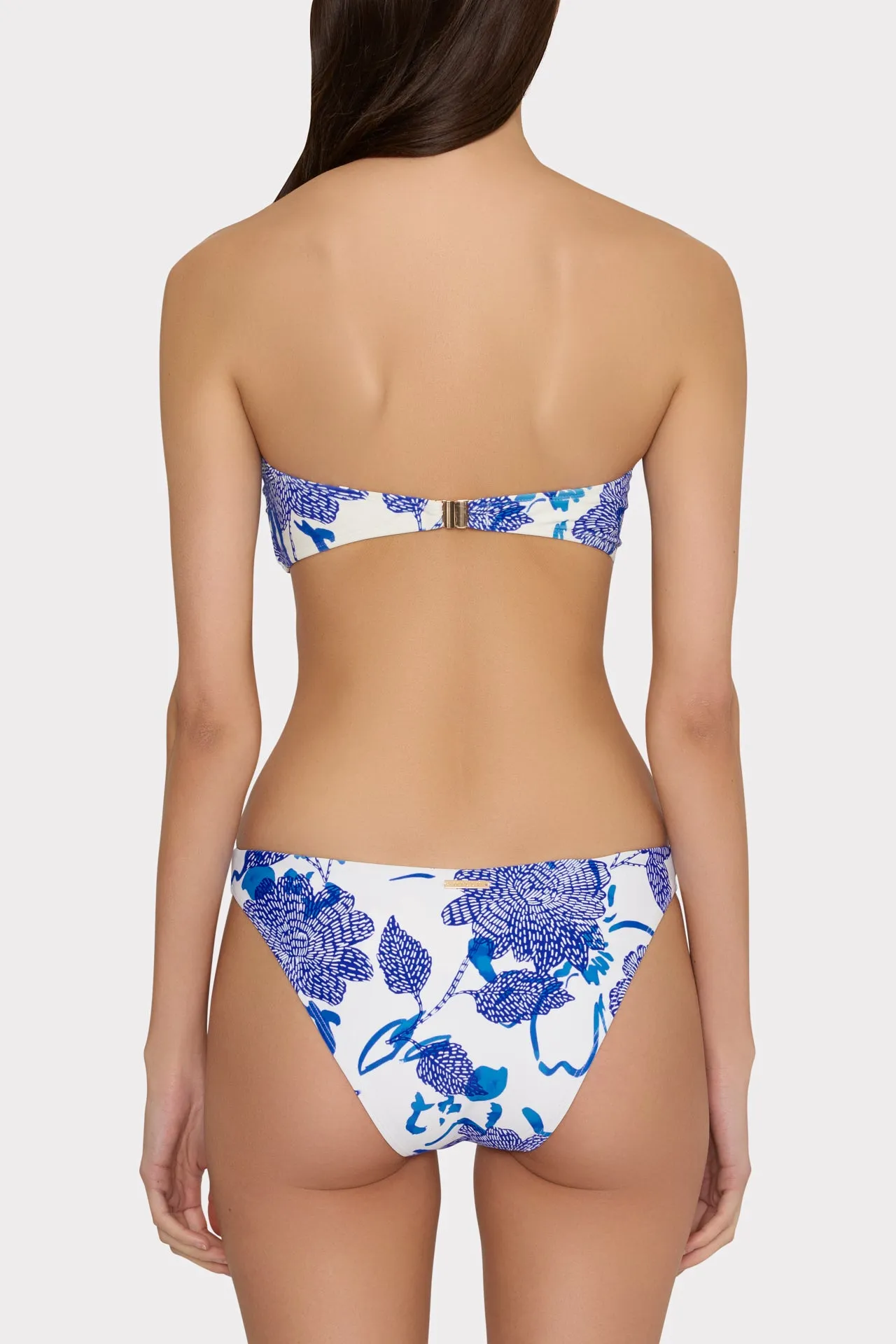 Brushwork Floral Bandeau Bikini Top sold by Milly product image thumbnail 4