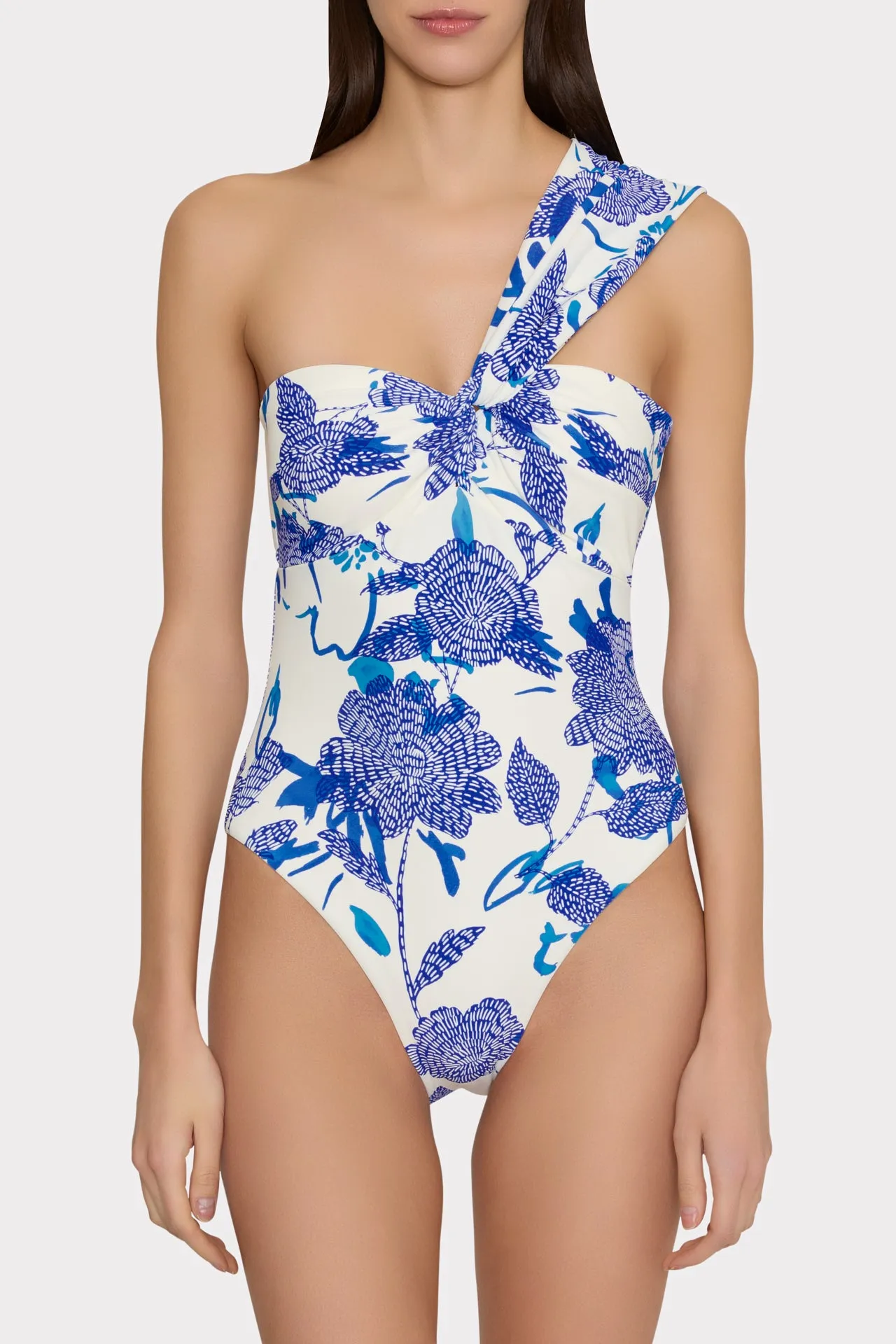 Betsy Brushwork Floral Bandeau One Piece sold by Milly product image thumbnail 3