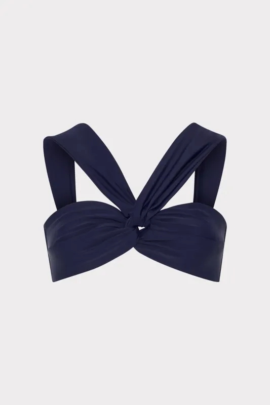 Olivia Draped Bandeau Top sold by Milly