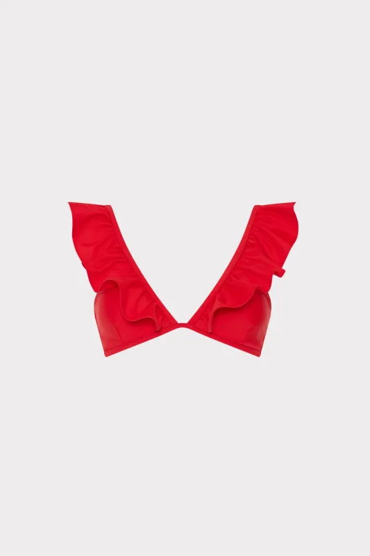 Ruffle Bikini Top sold by Milly