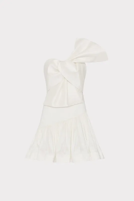Harley Bow Taffeta Mini Dress sold by Milly