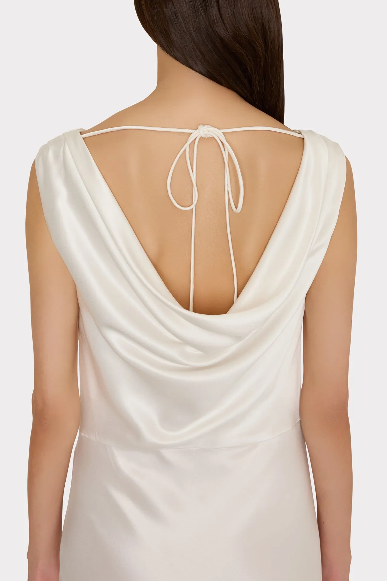 Hammered Satin Cowl Neck Gown sold by Milly product image thumbnail 4