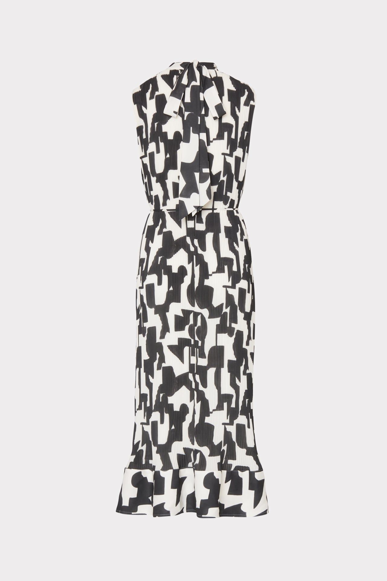 Melina Geo Print Pleated Dress sold by Milly product image thumbnail 4