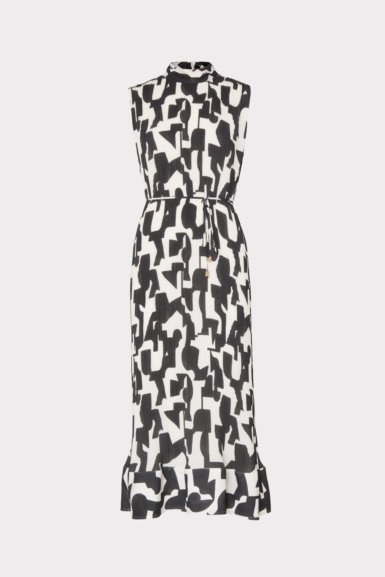 Melina Geo Print Pleated Dress sold by Milly