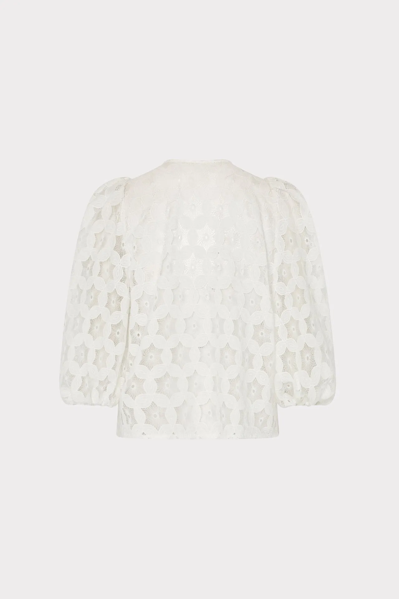 Nannie Circular Embroidery Eyelet Top sold by Milly product image thumbnail 4